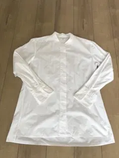 UNIQLO＋J スーピマコットンスタンドカラーシャツ Lサイズ ホワイト