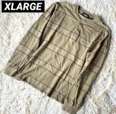 XLARGE エクストララージ 長袖ポロシャツ ワンポイントロゴ 刺繍ロゴ M