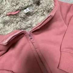 UNIQLO ボアスウェットフルジップパーカー 110cm ピンク