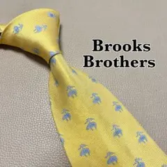 ブルックスブラザーズ　ネクタイ　ストライプ ドット　チェック　イエロー　黄色