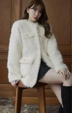 新品未使用！HerLipto ファーコート 2025年最新】herlipto コート ファーの人気アイテム - メルカリ