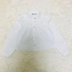 ZARA クロップド シャツ ブラウス エンブロイダリー コットン レース 白