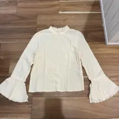 MOUSSY フリルスリーブ ブラウス アイボリーのサムネイル