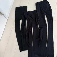 ブラック　キッズ　レギンス　スクール　150cm