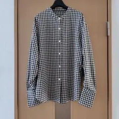 マチャット machatt スタンドカラー オーバー シャツ ドット MACHATT マチャット スタンドカラー オーバーシャツ ドット柄 - メルカリ