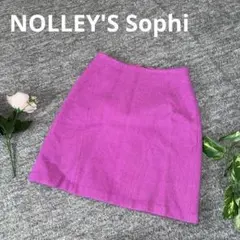 NOLLEY'S Sophi 膝丈タイトスカート　パープル　M