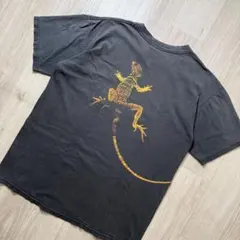 墨黒フェード！90s Marlboro マルボロ Tシャツ リザード USA製のサムネイル