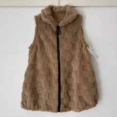 こ*マ様 タグ付き未使用 モコモコベスト