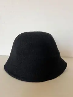黒 バケットハット美品