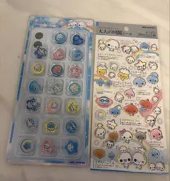 おはじきシール　大人の図鑑シール　ぷくぷく　あわわちゃん