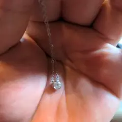 Dカラー SI-2 0.2ct ダイヤ Pt950 フクリンネックジャンク品
