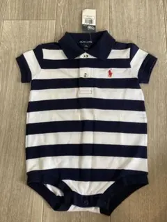 Ralph Lauren ストライプロンパース 3-6ヶ月