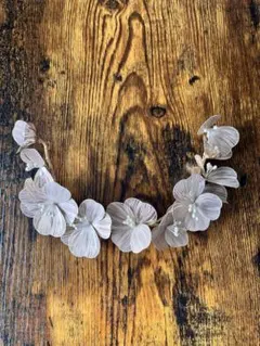 花モチーフ ヘッドドレス 結婚式　前撮り　ブライダル