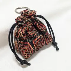 着物リメイク ミニ巾着 カラビナ付き *ハンドメイド* 和柄
