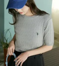 U.S. POLO ASSNクルーネック ケーブルニット