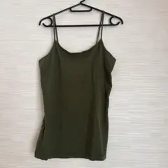 TIME AND TRU オリーブ色 キャミソール