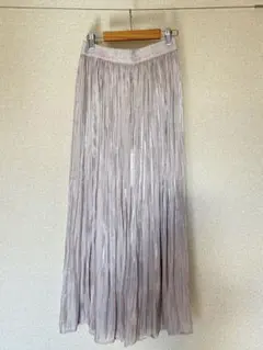 フリークスストア/FREAK'S STORE 光沢感のあるロングプリーツスカート