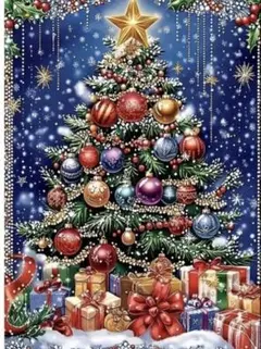 ダイヤモンドアート　クリスマスツリー　キット　ビーズアート