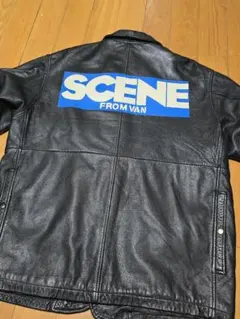 SCENE FROM VAN レザージャケット.サイズM.牛革 SCENE FROM VAN レザージャケット.サイズM.牛革 SCENE FROM VAN