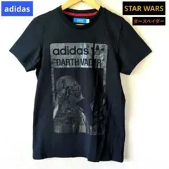 adidas×STAR WARS ダースベイダーT 黒 M 前大判 後ロゴ