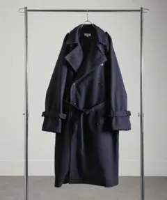 【完売サイズ】NILWAY ウールライクメルトンルーズステンカラーコート