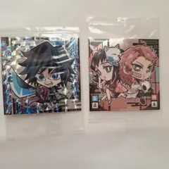 鬼滅の刃　冨岡義勇、錆兎&真菰、ステッカー 2枚セット　おまけ付き