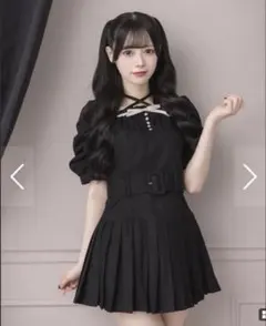 pium レイヤード切替プリーツミニワンピース ピウム - メルカリ