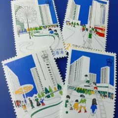 9923 外国切手 香港 1981年 公共住宅 4V