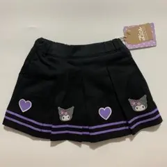 新品　サンリオ　ハイビスカス　クロミ　セーラースカート　スカッツ　黒　ハート90