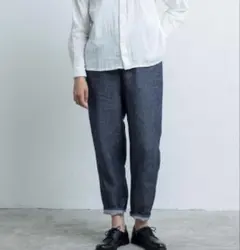 美品、中川政七商店、デニム、大きいＬサイズ、麻もの、奈良元林院、革パッチ、日本製 麻のデニムパンツ｜工芸・暮らし・贈りもの｜中川政七商店