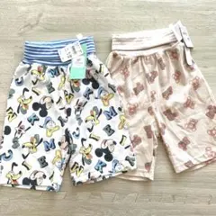 ディズニー　ミッキー くま　ステテコ　ルームウェア　ハーフパンツ　95のサムネイル