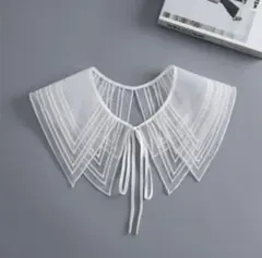 訳あり！付け襟 つけ襟 レース ホワイト 白 レディース 重ね着風 春夏 韓国