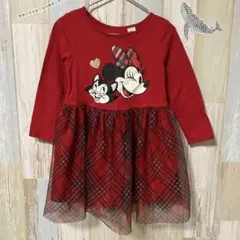 H&M ディズニー　ミニー　ワンピース　チュール　クリスマス　ドレス