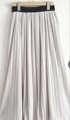 【GLOBAL WORK】裾フリル マキシ丈ロング ランダムプリーツスカート