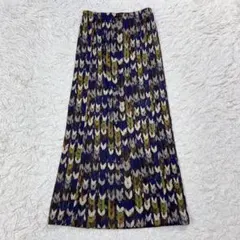 美品 PLEATS PLEASE プリーツ ベロア素材 ロングスカート ISSEY MIYAKE PLEATS PLEASE ベロア スカート