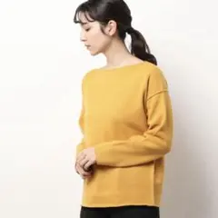 HELIOPOLE ウールワイドボートネックプルオーバーのサムネイル