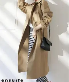 新品　ensuite トレンチコート　ロング丈のサムネイル