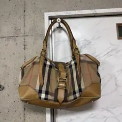 Burberry チェック柄 ハンドバッグ