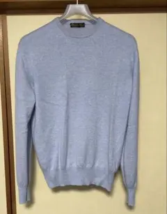 Loro Piana ライトブルー 丸首ネックセーター