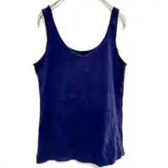 訳あり格安！ネイビー タンクトップ インナー 濃紺 重ね着 シンプル