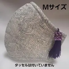 6層仕立てＭ　裏側3層ハニカムメッシュ　飛沫防止　花粉症　波和柄　洗えるマスク