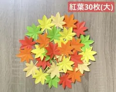紅葉30枚(大) もみじ　壁面飾り　秋の壁飾り　玄関　掲示板
