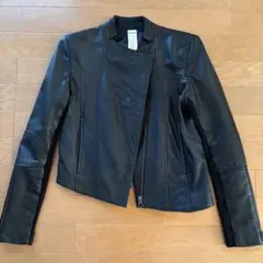 MURUA ブラックレザー ライダースジャケット