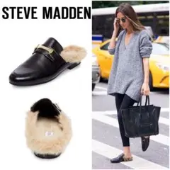 STEVE MADDEN 【KHLOE】BLACK LEATHERのサムネイル