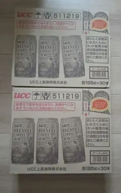 UCC BLENDED COFFEE 微糖 185g 60本セット　缶コーヒーのサムネイル