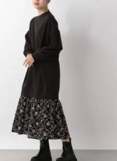 LOWRYS FARM キリカエドッキングワンピース