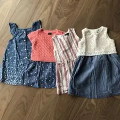 【BabyGAP まとめ売り】ワンピース　4枚セット　95cm〜