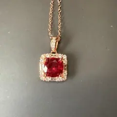 宝石ネックレス　ルビー　新品未使用　セット可　718