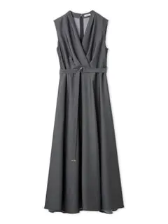 FRAY I.D カシュクールベルトタックワンピース GRY 0