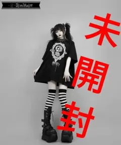 dimmoireディムモアール Piercing肋骨BIG Tシャツ Black - メルカリ
